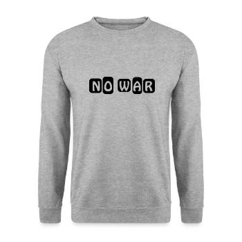boardgame chess backgammon game night - Unisex Pullover - Weißgrau meliert - Vorne - Alina (178cm) & Michal (187cm)