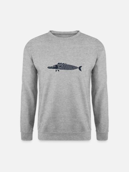 Meerestiere - Unisex Pullover - Weißgrau meliert
