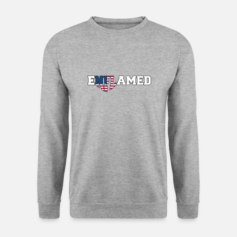 Enflamed | Election 2024 - Unisex Pullover - Weißgrau meliert
