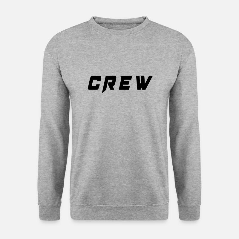 crew - Unisex Pullover - Weißgrau meliert