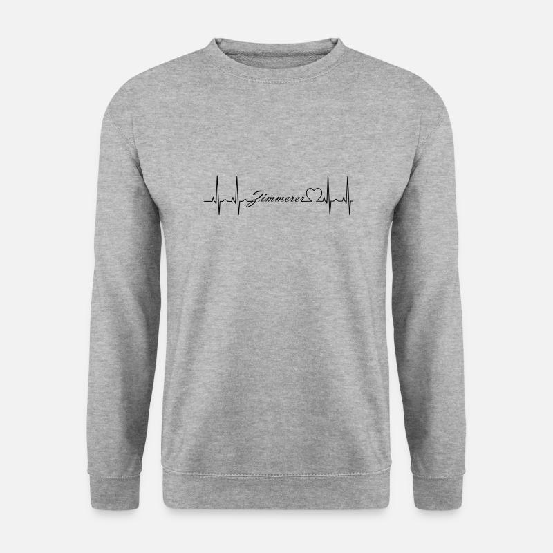 Zimmerer - Unisex Pullover - Weißgrau meliert