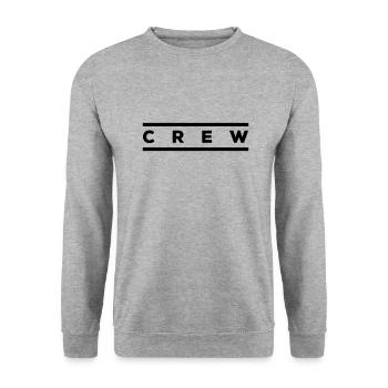 crew - Unisex Sweatshirt - salt & pepper - Front - Alina (178cm) & Michal (187cm)