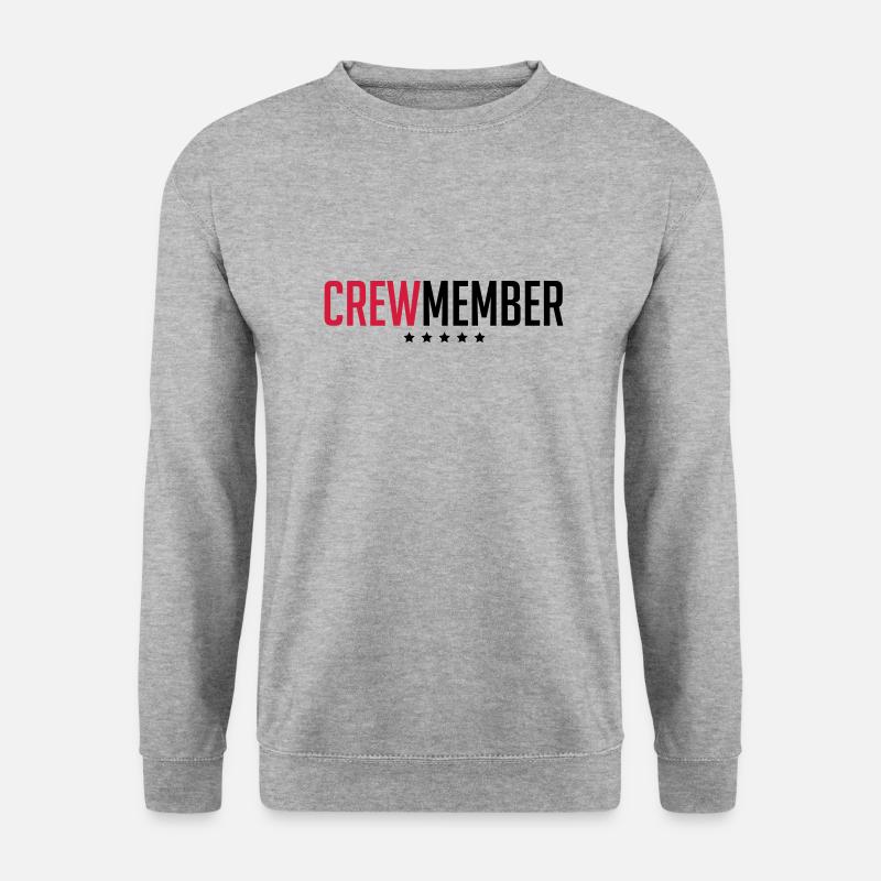 crew_member_gy2 - Unisex Pullover - Weißgrau meliert
