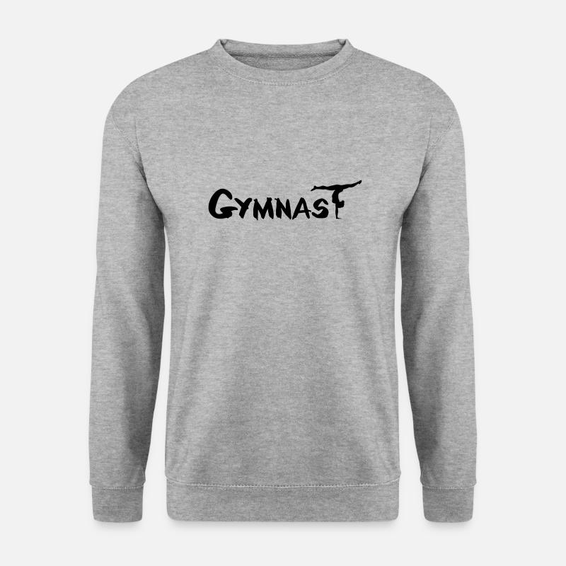 Gymnast, Turnen, Turnerin - Unisex Pullover - Weißgrau meliert