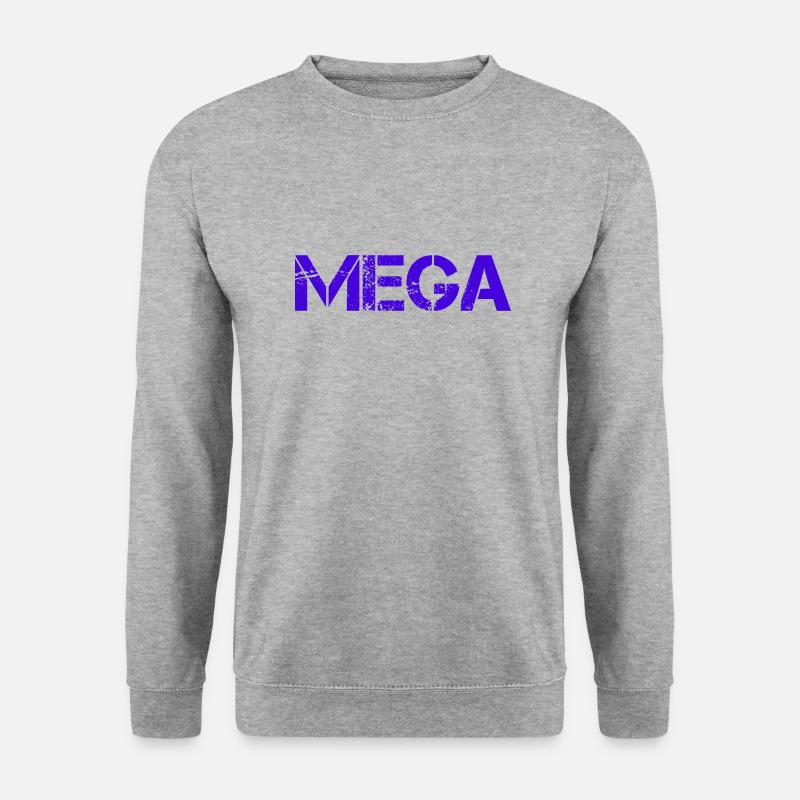 Mega design - Unisex Pullover - Weißgrau meliert