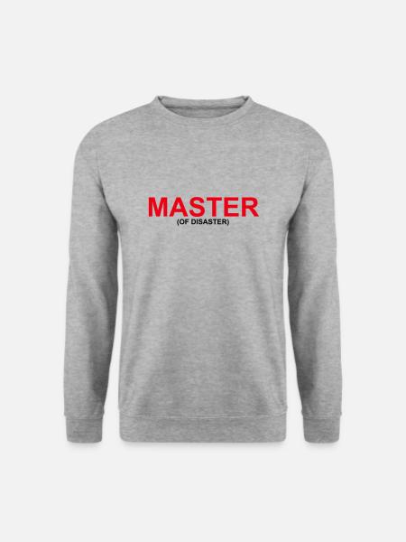 Funny "MASTER OF DISASTER" design - Unisex Sweatshirt - salt & pepper