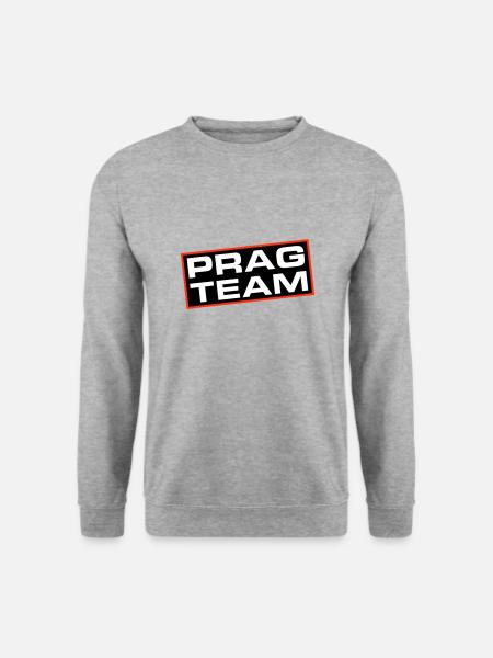 Prag Team - Unisex Pullover - Weißgrau meliert