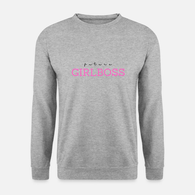 Future Girlboss - Unisex Pullover - Weißgrau meliert