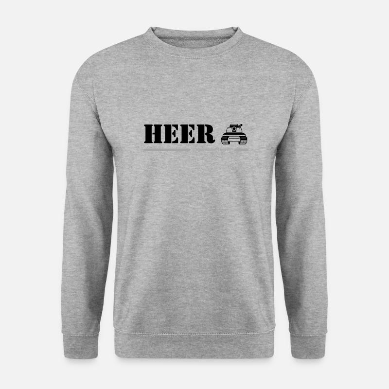 HEER - Unisex Pullover - Weißgrau meliert