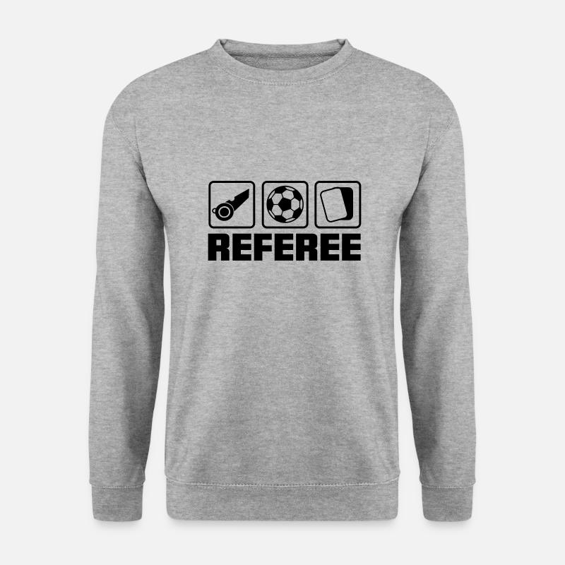 Schiedsrichter - Unisex Pullover - Weißgrau meliert