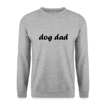 Chien Hund - Sweat-shirt Unisexe - gris chiné - Devant - Alina (178cm) & Michal (187cm)