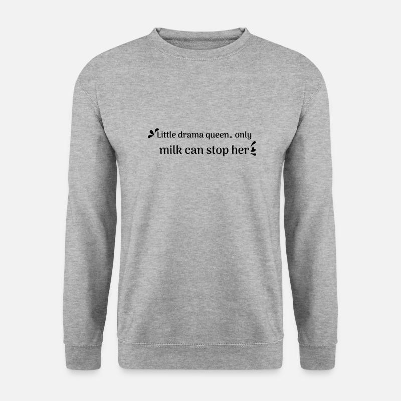 Baby Sprüche - Unisex Pullover - Weißgrau meliert