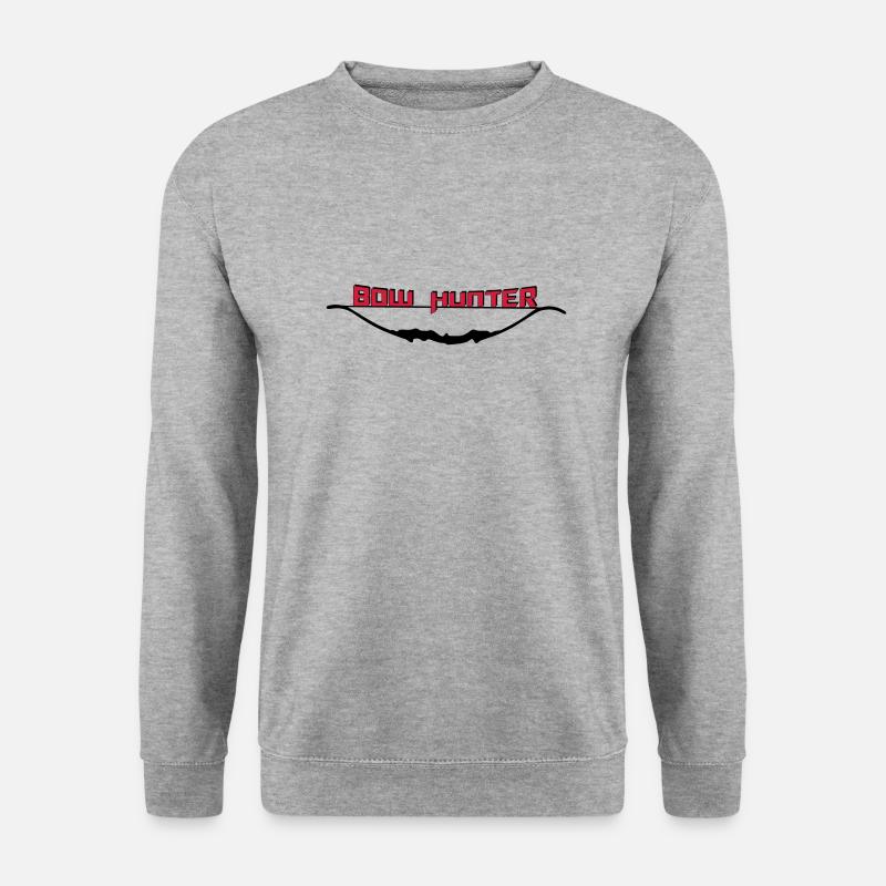 Bow Hunter 2 - Unisex Pullover - Weißgrau meliert