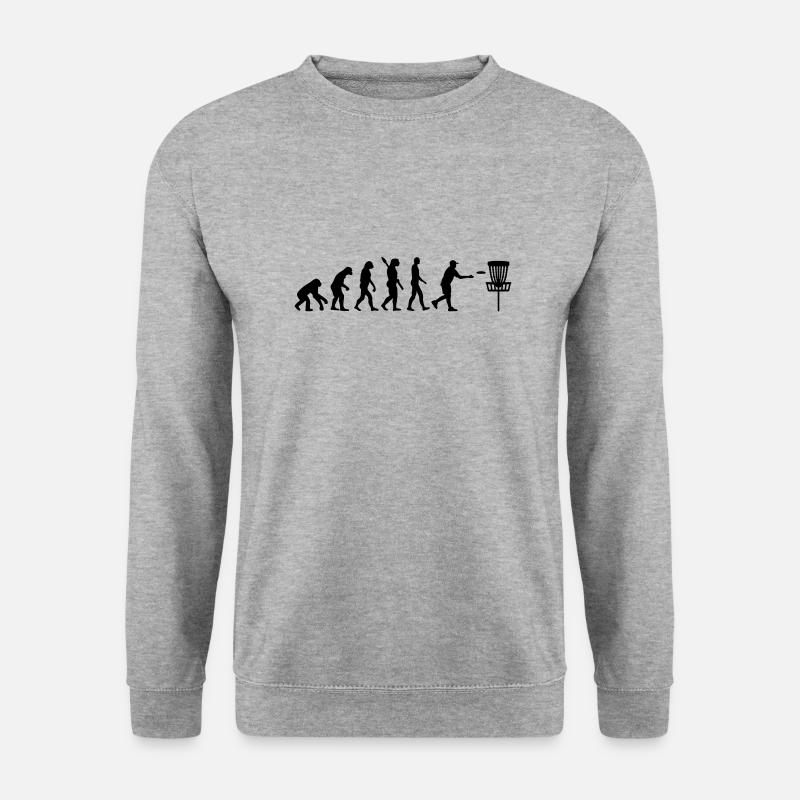 Disc golf - Unisex Pullover - Weißgrau meliert