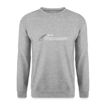 Fischkopp - Label 126 - Unisex Pullover - Weißgrau meliert - Vorne - Alina (178cm) & Michal (187cm)