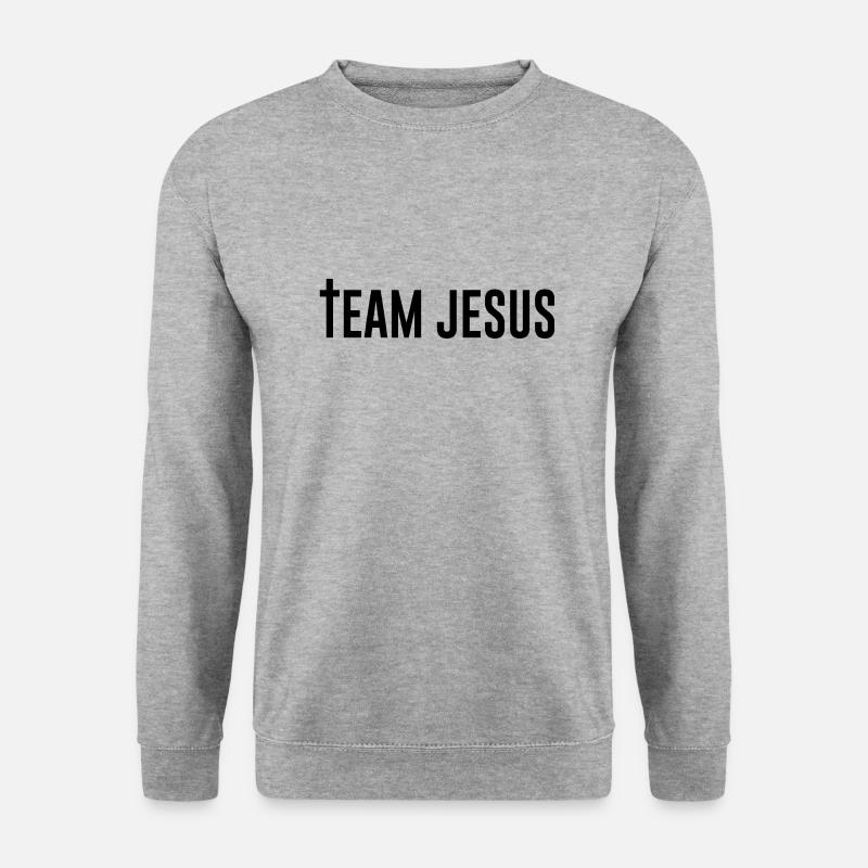 Team Jeus Geschenk - Unisex Pullover - Weißgrau meliert