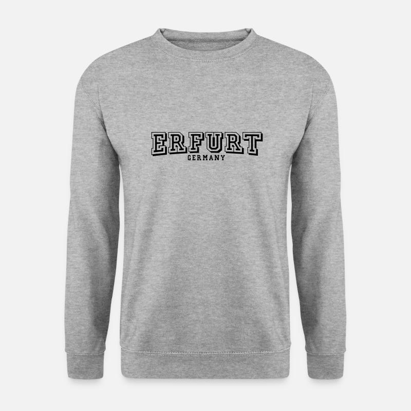 Erfurt - Unisex Pullover - Weißgrau meliert