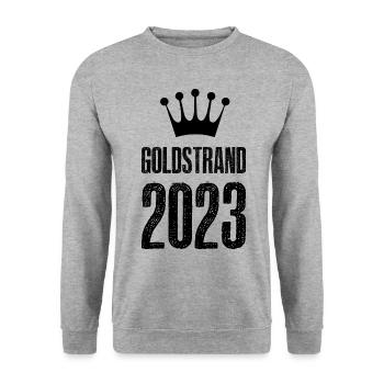 Sables d’Or 2023 Couronne - Sweat-shirt Unisexe - gris chiné - Devant - Alina (178cm) & Michal (187cm)