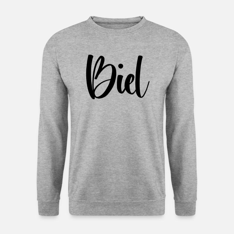 Name - Biel - Unisex Pullover - Weißgrau meliert