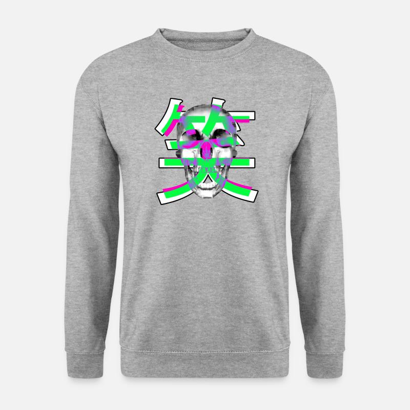 Shou - Unisex Pullover - Weißgrau meliert