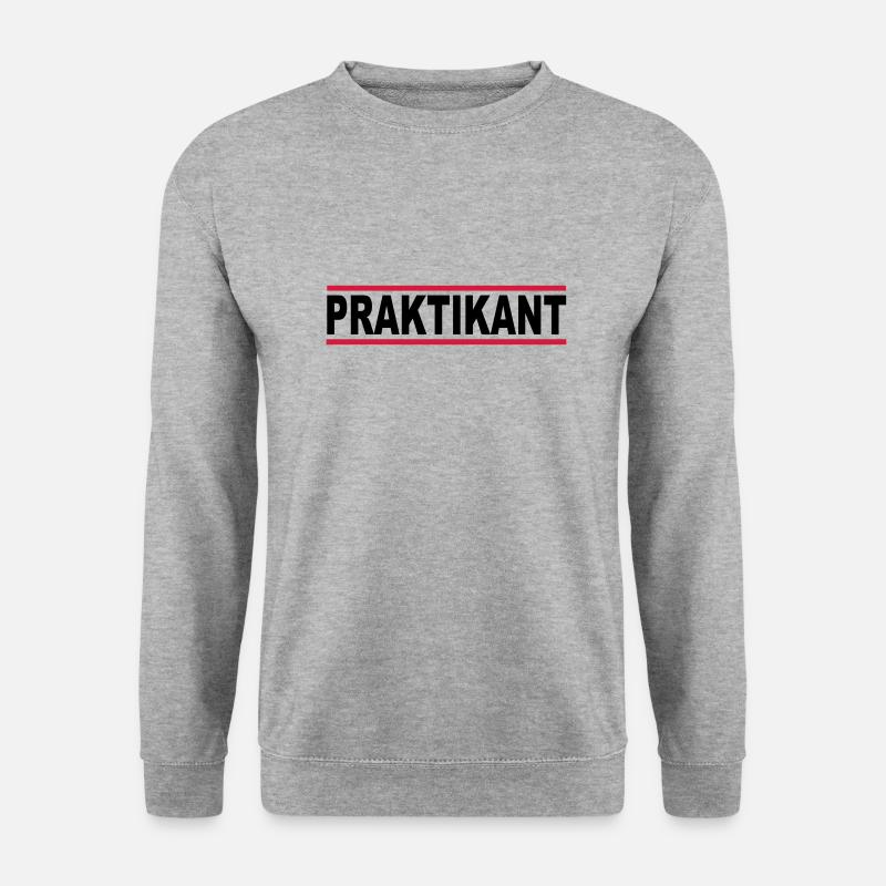 praktikant - Unisex Pullover - Weißgrau meliert