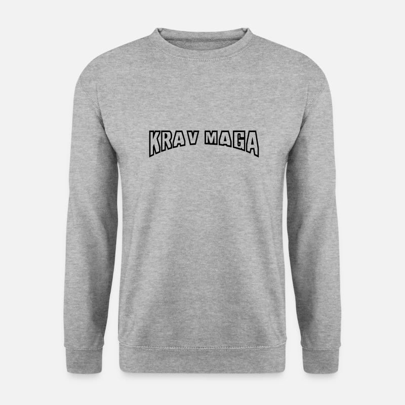 krav maga bogen - Unisex Pullover - Weißgrau meliert