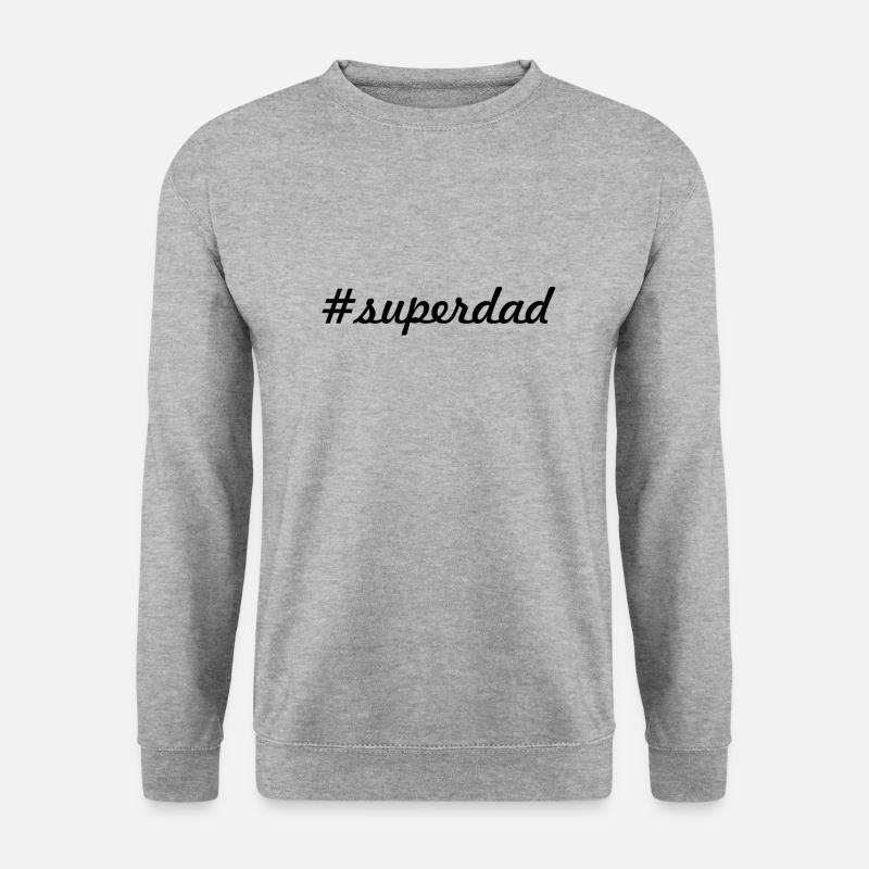 superdad - Unisex Pullover - Weißgrau meliert