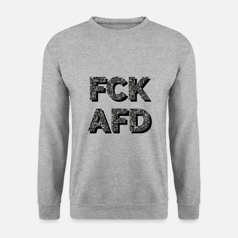 afd - Unisex Pullover - Weißgrau meliert