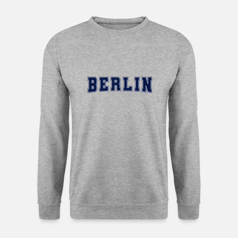 Berlin - Unisex Pullover - Weißgrau meliert