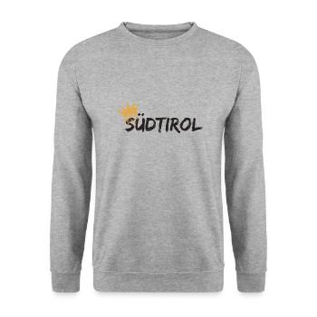 South tyrol - Unisex Sweatshirt - salt & pepper - Front - Alina (178cm) & Michal (187cm)