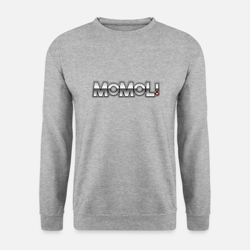 Momol! - Unisex Pullover - Weißgrau meliert