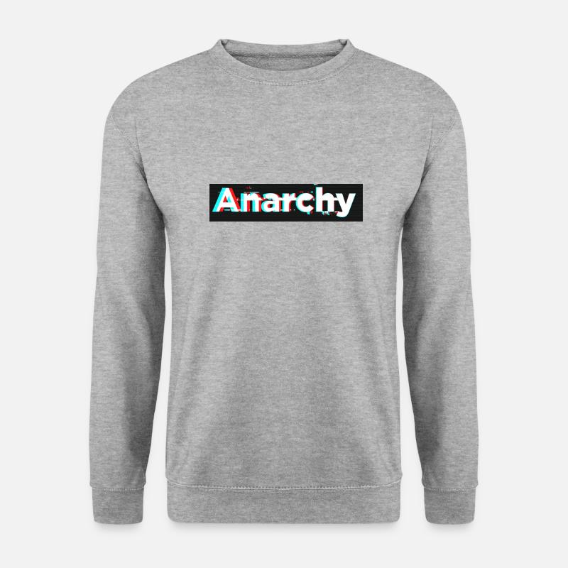 Box logo Anarchy - Unisex Sweatshirt - salt & pepper