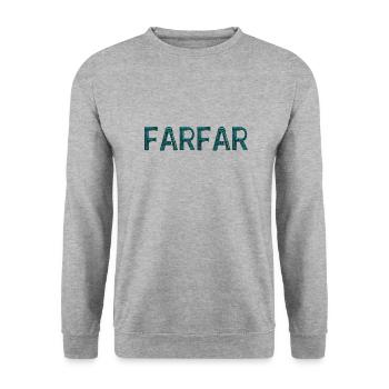 Grandpa Swedish Grandpa Sweden Dad Birthday Grandfather - Unisex Sweatshirt - salt & pepper - Front - Alina (178cm) & Michal (187cm)