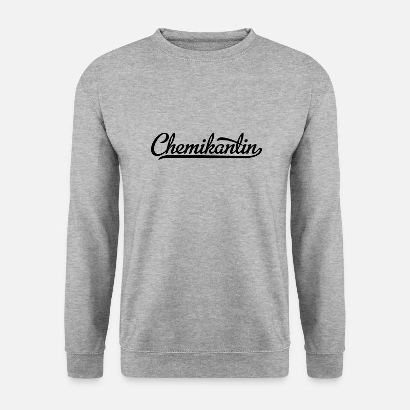 Chemikantin - Unisex Pullover - Weißgrau meliert