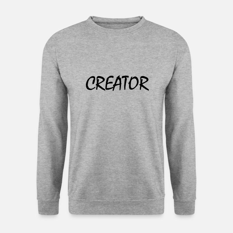 Creator - Unisex Pullover - Weißgrau meliert