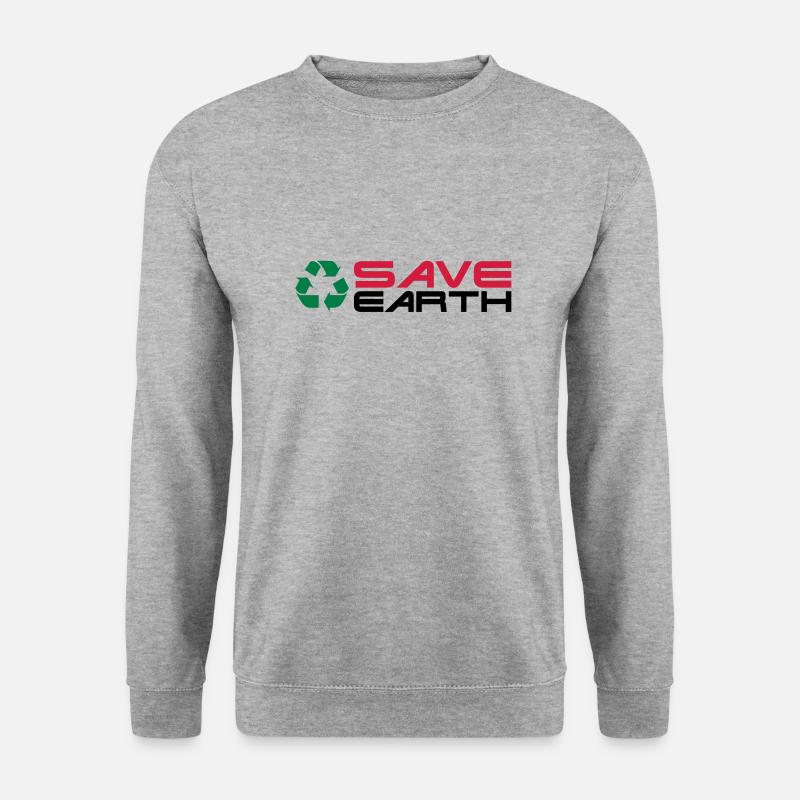 Recycling__V007 - Unisex Pullover - Weißgrau meliert