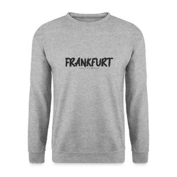 Francfort - Veritas Streetwear - Sweat-shirt Unisexe - gris chiné - Devant - Alina (178cm) & Michal (187cm)