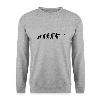Hammer ThrowEr Evolution Hammer Throw - Unisex Sweatshirt - salt & pepper - Front - Alina (178cm) & Michal (187cm)