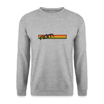 RIDM RastaFlag Logo - Unisex Sweatshirt - salt & pepper - Front - Alina (178cm) & Michal (187cm)