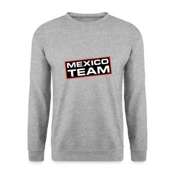 Mexico Team - Unisex Sweatshirt - salt & pepper - Front - Alina (178cm) & Michal (187cm)