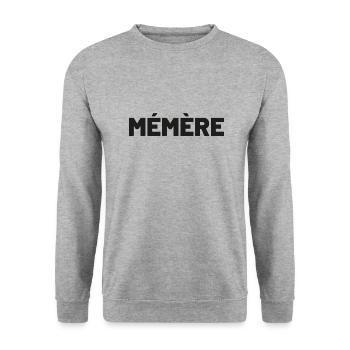 Memere - Unisex Sweatshirt - salt & pepper - Front - Alina (178cm) & Michal (187cm)