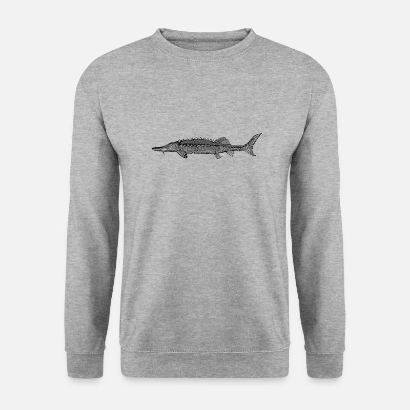 Stör - Unisex Pullover - Weißgrau meliert