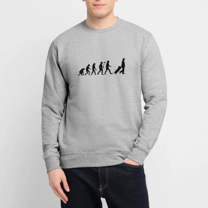 evolution pilot Flugzeug Pilot Flieger Unisex Pullover