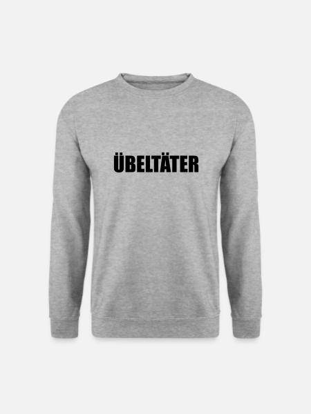 Übeltäter - Unisex Pullover - Weißgrau meliert