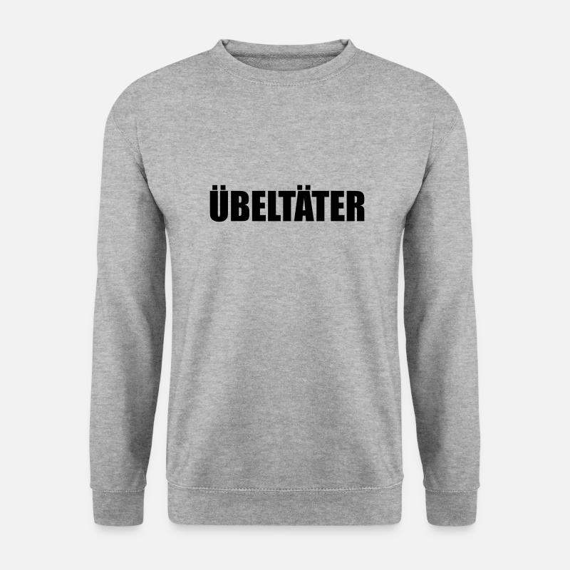 Übeltäter - Unisex Pullover - Weißgrau meliert