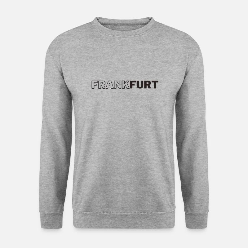 Frankfurt - Unisex Pullover - Weißgrau meliert