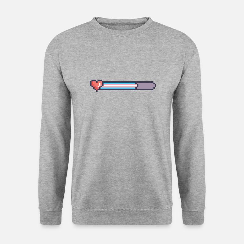 Trans Loading Bar - Unisex Sweatshirt - salt & pepper