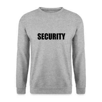 Security - Unisex Sweatshirt - salt & pepper - Front - Alina (178cm) & Michal (187cm)