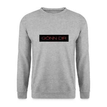 Goenn dir - 2 Farben - Unisex Pullover - Weißgrau meliert - Vorne - Alina (178cm) & Michal (187cm)