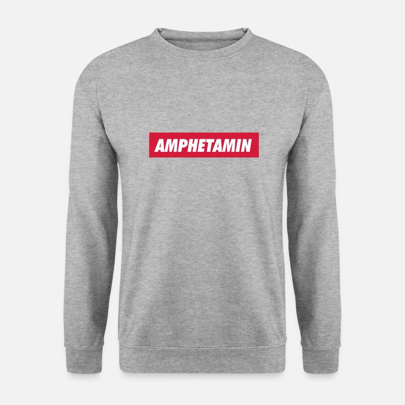 Amphetamin - Unisex Pullover - Weißgrau meliert